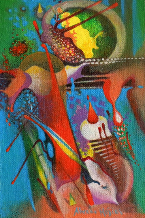 sans titre huile sur toile 15x10cm