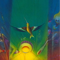 "Colibri cosmico" 65x54cm.coll. Jakez Lesouef (France)