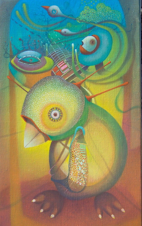 "Pobre pajarito"  41x33cm collection cine Manivel France