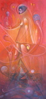 "Paseando en el rojo" 120x60cm  coll.R. Bouguera/ France