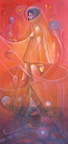 "Paseando en el rojo" 120x60cm  coll.R. Bouguera/ France