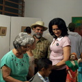 Ana(mi Madre) Alvaro y Solis(mi prima) en la exposicion del Ateneo de Miranda Carabobo Venezuela