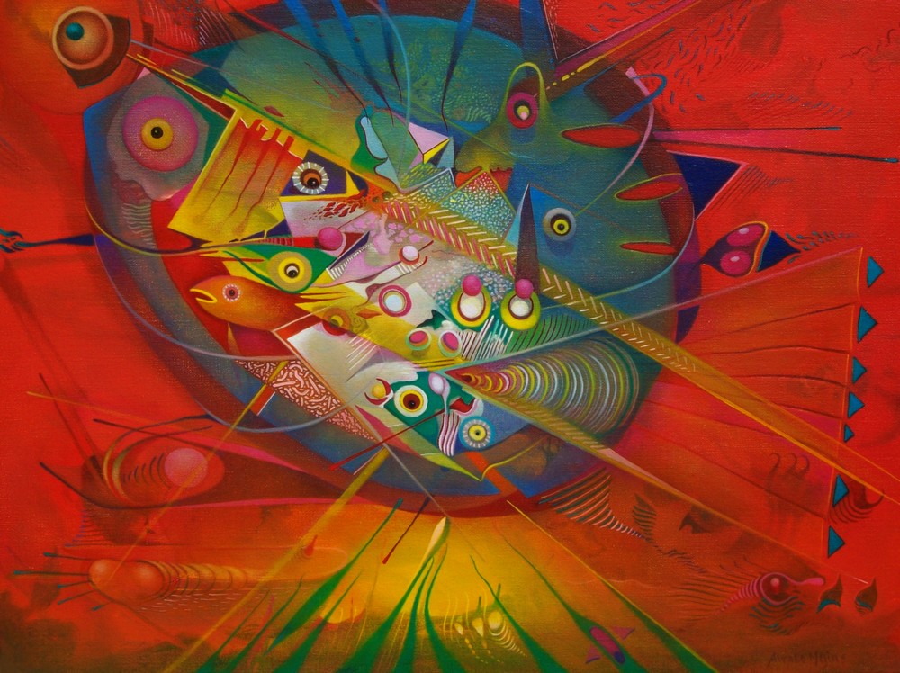 "Composicion de pescado" 50x40cm